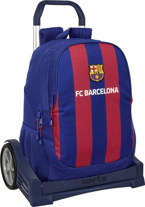 FC Barcelona Schulrucksack mit Rädern F.C. Barcelona 24/25 Granatrot Marineblau 32 x 44 x 16 cm (32 l)