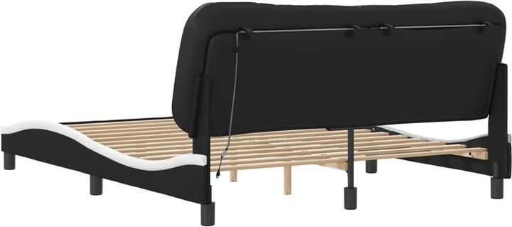 Produktbild VidaXL Bettgestell mit LED Kunstleder (160 x 200 cm)