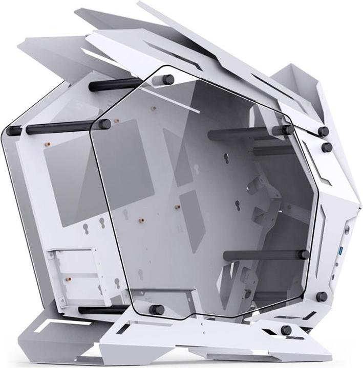 Produktbild Jonsbo MOD3 Mini Micro-ATX Tower Showcase, gehärtetes Glas - Weiss (mATX, Mini-ITX)