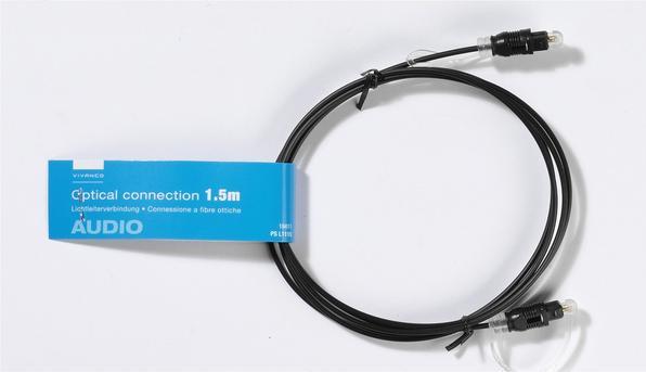 Actual product image Vivanco Fiber optic cable Toslink (1.50 m, Optical)