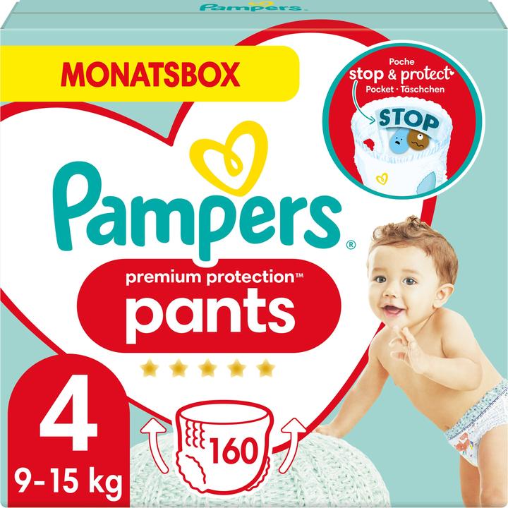 Produktbild Pampers Premium Protection Pants (Gr. 4, Monatsbox, 160 Stück)