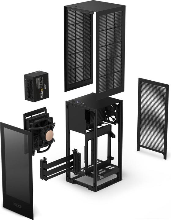 Actual product image NZXT Housing H1 2022 Black (CS-H11BB-EU) (Mini-ITX)