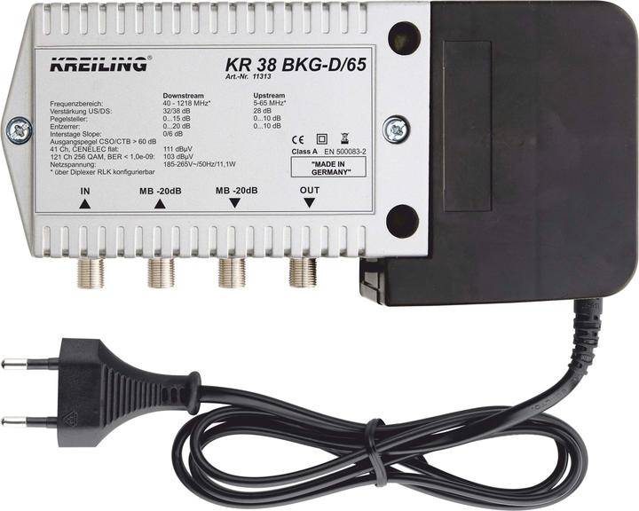 Actual product image Kreiling Tech. BKG amplifier KR 38 BKG-D/65 (Amplifier)