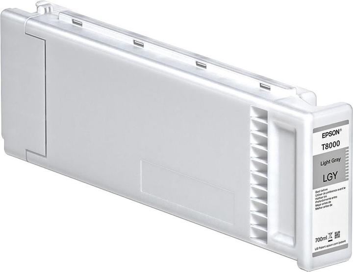 Actual product image Epson Singlepack Light Gray T800000 UltraChrome PRO 700ml (LGY)