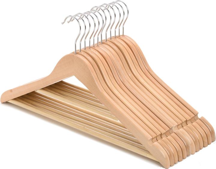 Cocon Coat hanger 10 pieces, light brown (10 x)