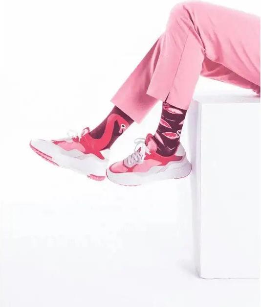 Actual product image Many Mornings Pink Flamingo (Single pack, 43 - 46)