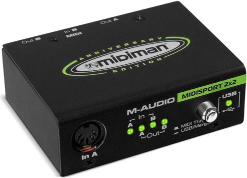 Produktbild M-Audio MIDISport 2x2, MIDI-Interface, 2x IN, 2x OUT (USB)