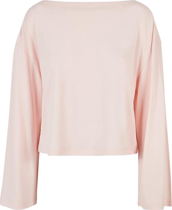 Urban Classics Ladies Short Modal Bateau Necklinie Longsleeve