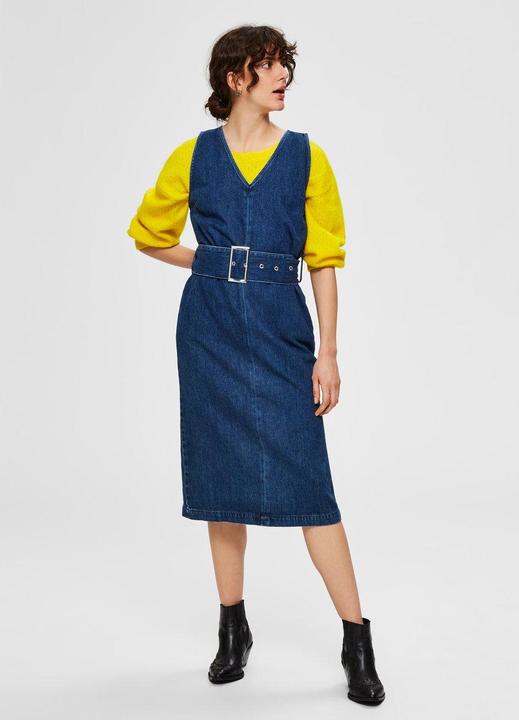 Actual product image Selected Femme Waist belt denim dress (38)