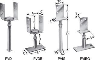 Image du produit Simpson Sst Simpson PVDB120G Pieds de support Vario (Pied de support)
