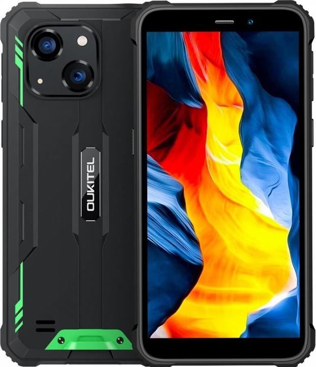 Oukitel G2 6' 4/64 DS Smartphone. 6300 mAh (grün) ohne Ladegerät (65.54 Go, Noir, Vert, 236.22", Double SIM, 13 Mpx, 4G)