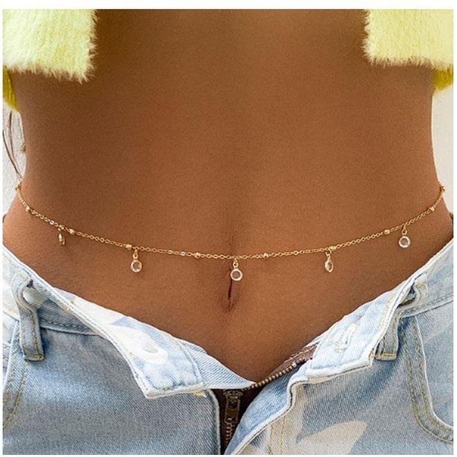 Produktbild MU Style Belly Series Bauchkette (Metall, 70 - 90 cm)
