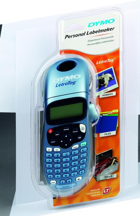 Image du produit Dymo Etiqueteuse manuelle "LetraTag PLUS", incl. 1 ruban papier en blanc & 1 ruban plastique transparent