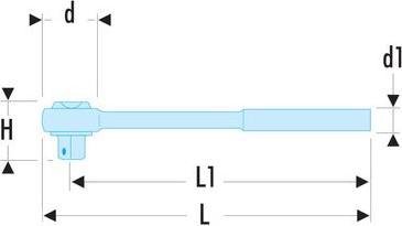 Produktbild Facom 1/2 Vollhand-Umschaltknarre1/2. mit 360° Drehgriff (1/2")