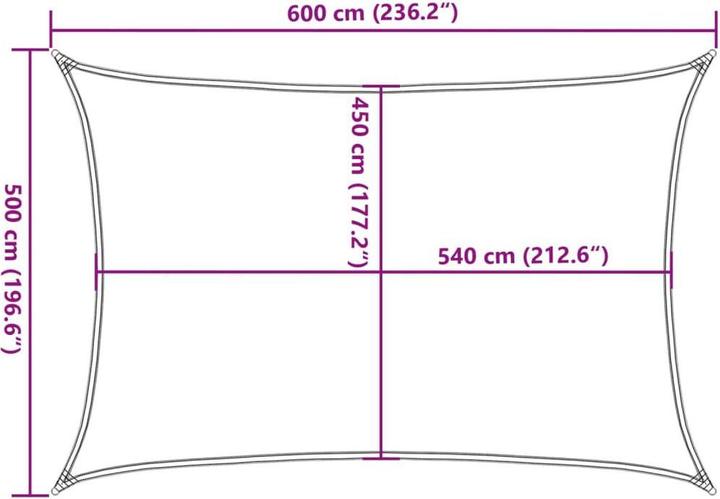 Immagine prodotto VidaXL Tenda da sole (500 x 600 cm)