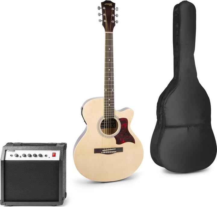 Produktbild Max Westerngitarre ShowKit (Halbakustik Gitarren Set, Palisander, Linde)