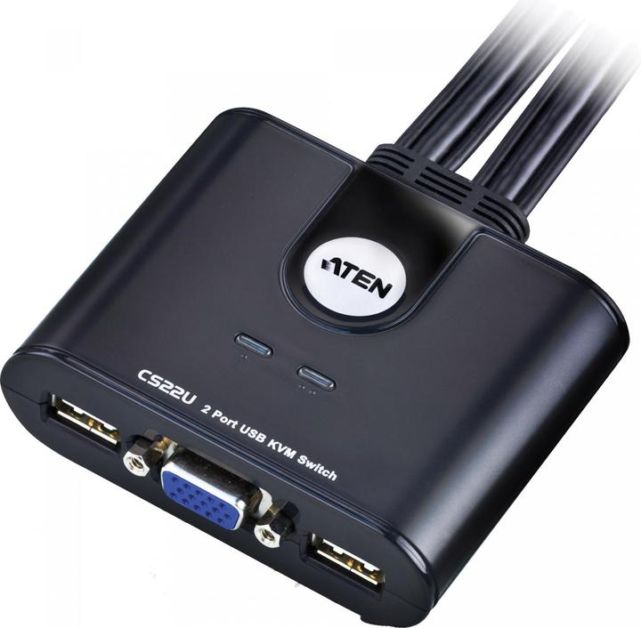 Image du produit Aten CS22U, commutateur KVM à 2 ports, USB, VGA