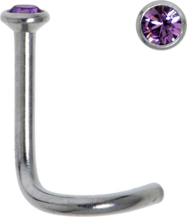 Bijouteria Nasenpiercing (Edelstahl, Kristall)