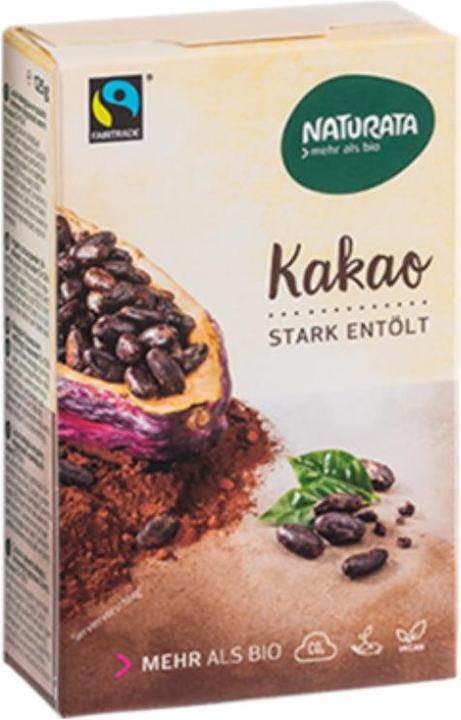 Actual product image Naturata Cocoa powder heavily deoiled 10-12% organic (125 g)