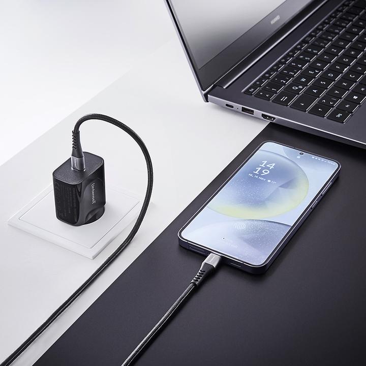 Image du produit Intenso C315C USB-C auf USB-C Kabel, 60W Schnellladen, 1,5 m, für iPhone, Samsung Galaxy, Macbook, L (1.50 m, USB 2.0, 60 W)