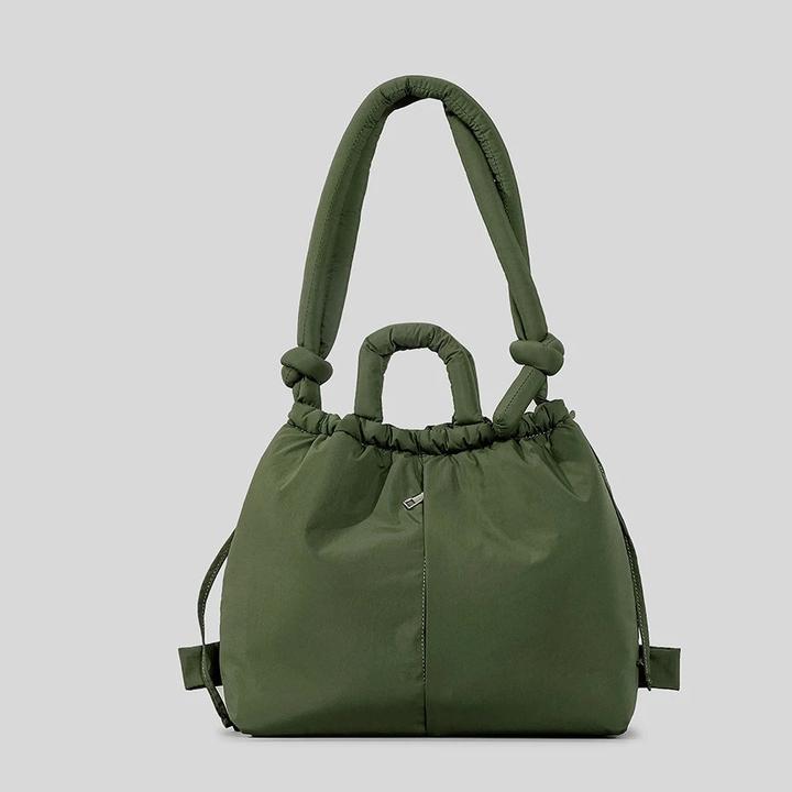 Only-Bags.Store Lässige Nylon gepolsterte Tragetasche Designer weiche Puffer Schulter Crossbody Taschen Einfache