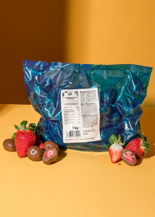 KoRo Fragole liofilizzate in cioccolato al latte (1000 g)