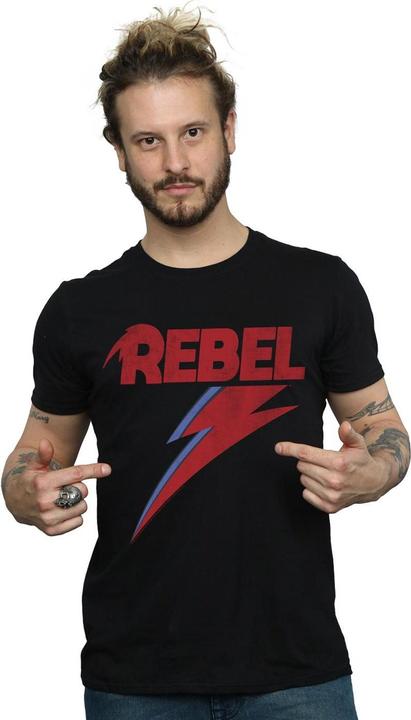 Produktbild David Bowie Distressed Rebel TShirt (4XL)
