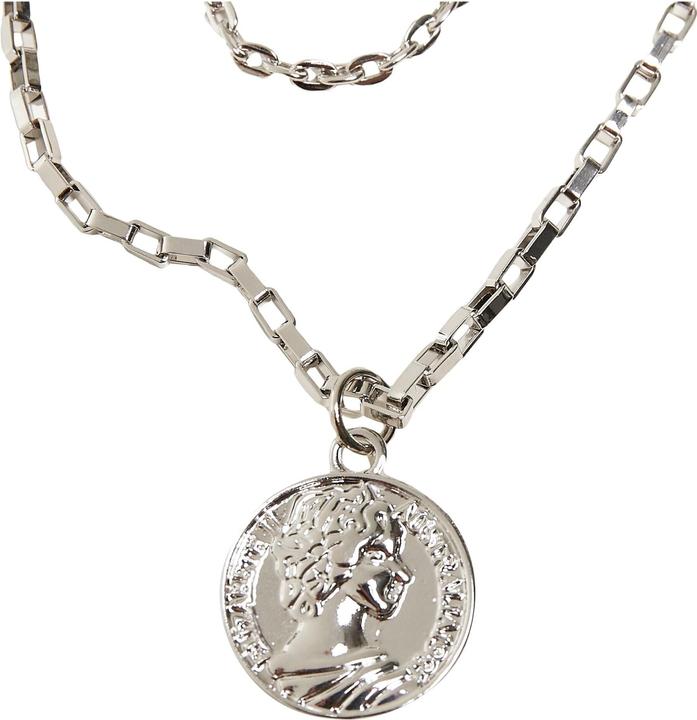 Immagine prodotto Urban Classics Collana con amuleto a strati (70% di ferro, 30% di zinco)