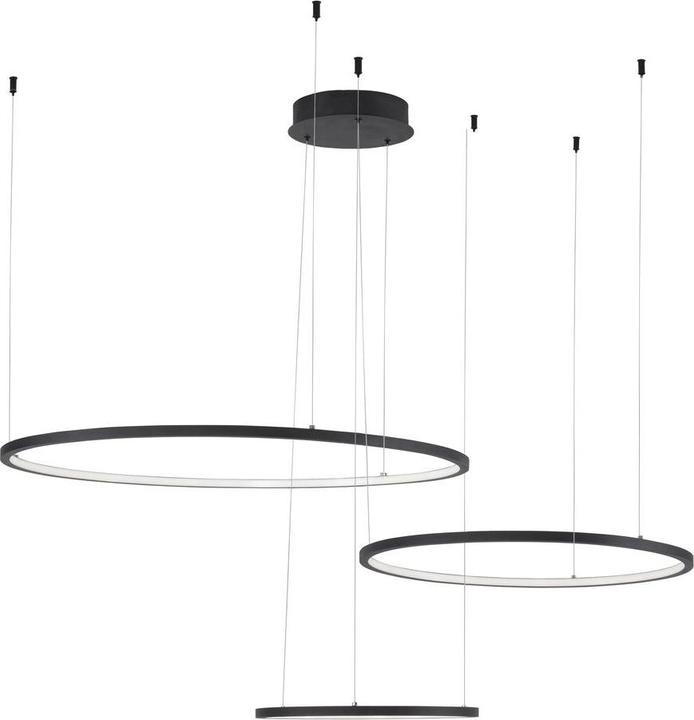 Immagine prodotto Nova Luce PURPLE Luce a sospensione LED nera 80W bianco caldo 150x130cm dimmerabile 9210312