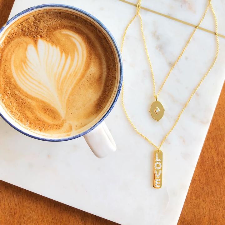 Immagine prodotto Candy Collana Ester, argento sterling 925, placcata oro (Argento 925, 42 - 45 cm)