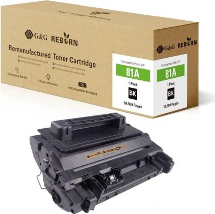 Immagine prodotto G&G Toner sostitutivo HP 81A Compatibile Nero 10500 pagine Reborn rigenerato