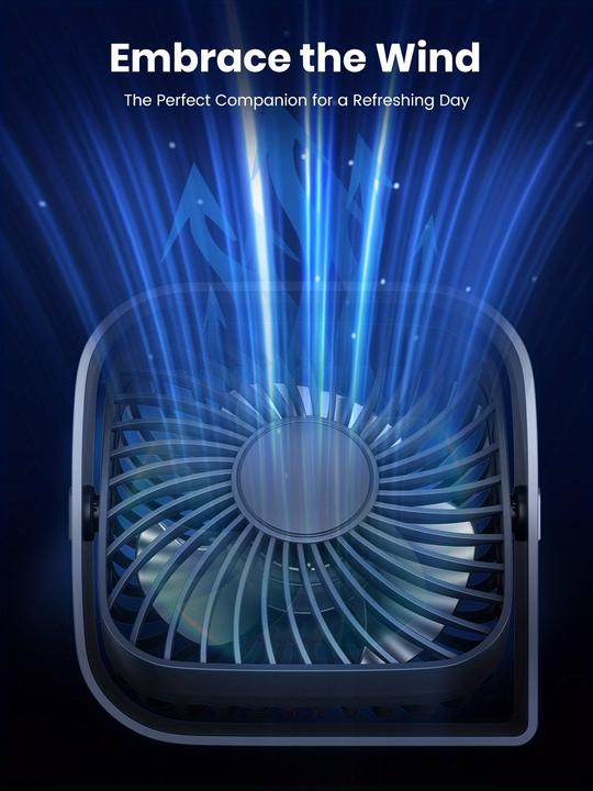Produktbild PhoneLook 360° USB Ventilator tragbar leise 3 Geschwindigkeiten Design
