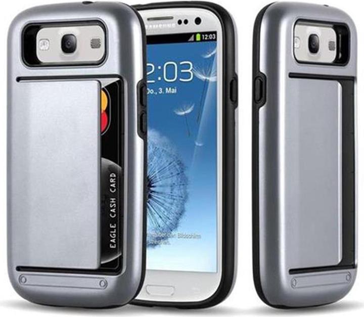 Actual product image Cadorabo Hybrid shield cover with card pocket (Samsung Galaxy S3 Neo, Samsung Galaxy S3)