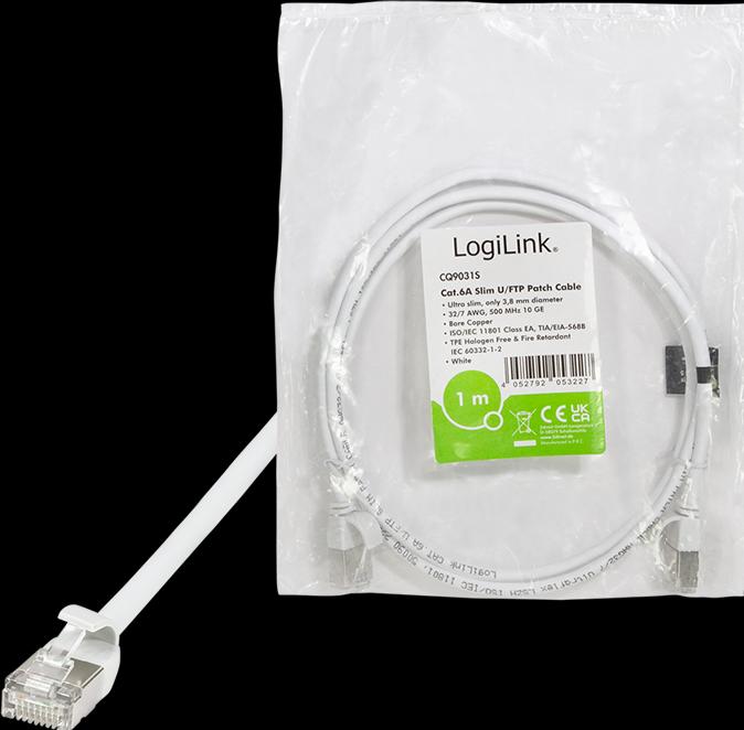 Actual product image LogiLink Network cable (STP, CAT6a, 1 m)