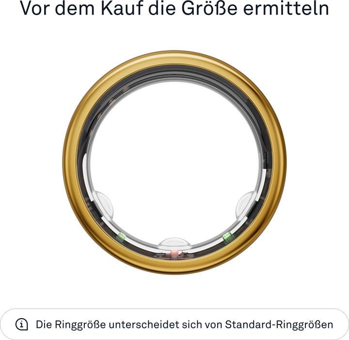 Actual product image Oura Ring Gen3 Horizon (6, Gold)