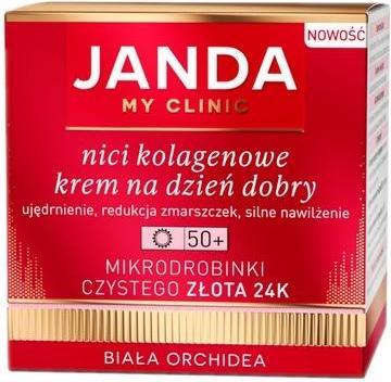 Actual product image Janda Threads Collagen Good Morning Cream 50+ With Microparticles Of Pure Gold 24K White Orchid 50Ml (50 ml, Day cream)