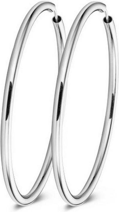 Casa Jewelry Casa -Schmuck Oorringen Röhrchen rund m - Silber