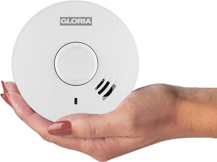 Produktbild Gloria Haus und Garten R-10 002518.0015 Rauchwarnmelder inkl. 10 Jahres-Batterie batteriebetrieben