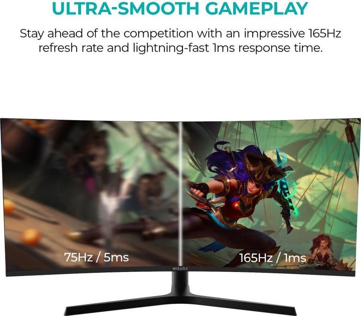 Actual product image Misura High Resolution monitor 34" - 165 Hz BENDED (3440 x 1440 pixels, 34")