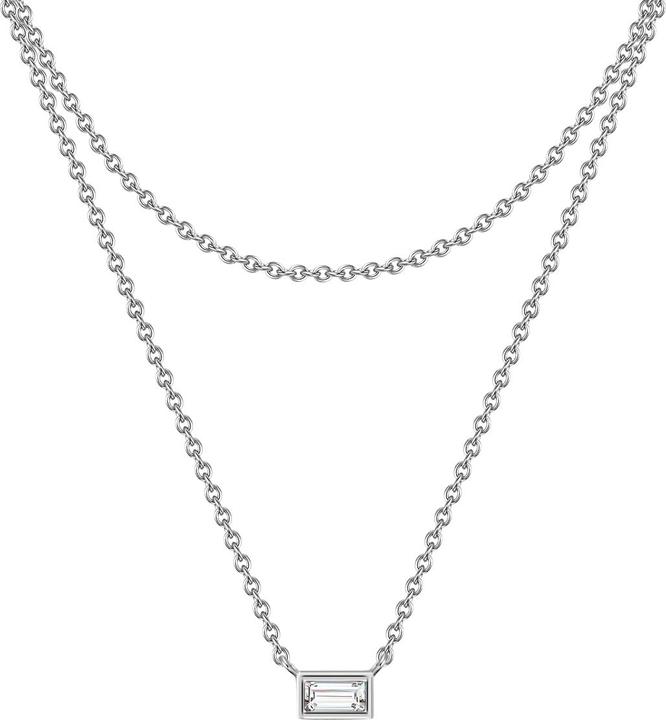 Image du produit Glanzstücke München Femmes argent sterling zirconium argent 42,0/36,0 cm chaîne de base + 5,0 cm Extension - 29910 (Argent Sterling)