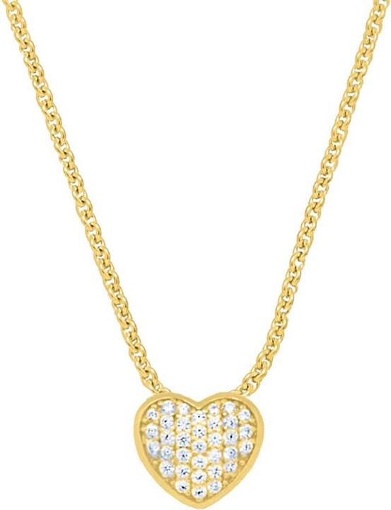 Candy Halskette Lela, 925 Sterling Silber, vergoldet (925 Sterling Silber, 18k vergoldet, 42 - 45 cm)