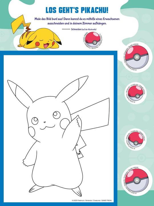 Produktbild Pokémon: Grosse Helden - Kleine Künstler: Mein cooler Mitmachspass