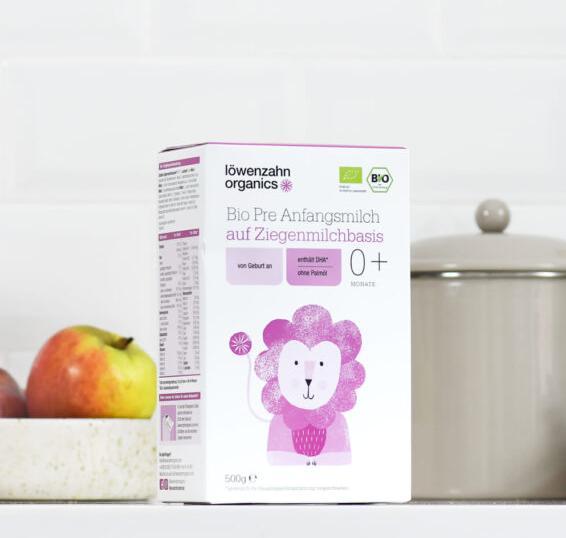 Produktbild Löwenzahn Organics Anfangsmilch (500 g, ab Geburt)