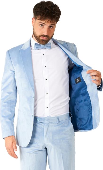 Produktbild OppoSuits Vintage Blue Velvet Deluxe Samtanzug (58)