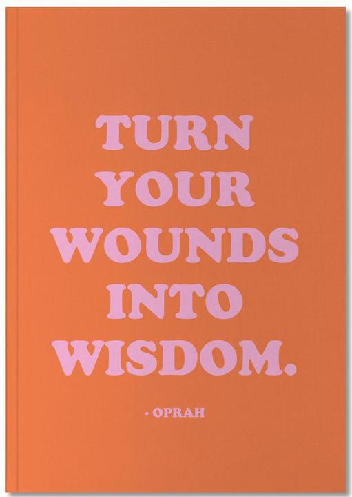 Actual product image Juniqe Wounds To Wisdom - Motivational (A4, Lined)