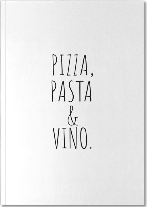 Immagine prodotto Juniqe Pizza Pasta Vino - Tipografia & Simboli (A4, Righe)