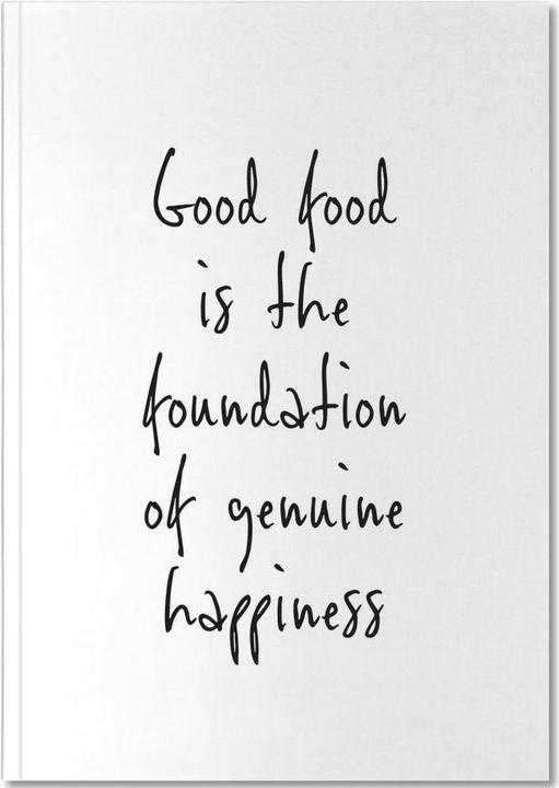 Produktbild Juniqe Good Food Happiness - Typografie & Symbole (A4, Gepunktet, Harter Einband)
