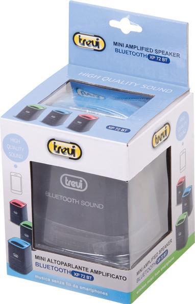 Image du produit Trevi Enceinte XP72BT en noir et rouge (Fonctionnement sur batterie)