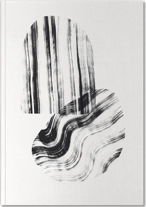 Actual product image Juniqe Negative Brush Strokes - Abstract & Geometric (A4, Plain)