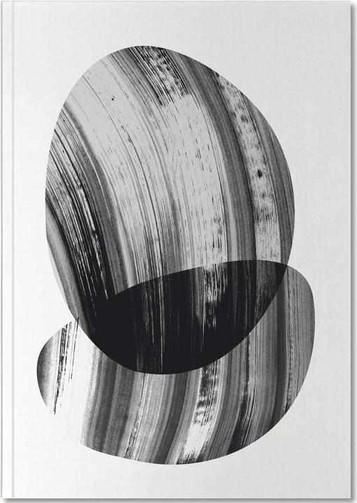 Actual product image Juniqe Black And White Painting On Glass - Abstract & Geometric (A4, Plain)